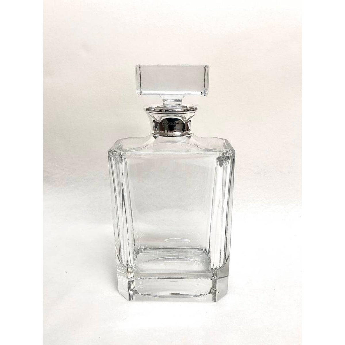 Sterling Silver and Glass Bourbon Decanter 70cl