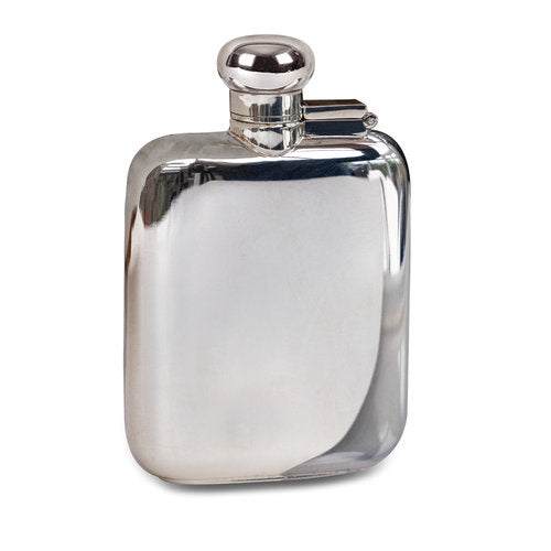 4oz Sterling Silver Bayonet Top Hip Flask