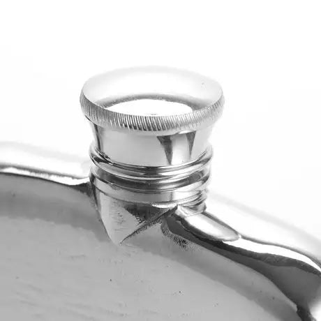 3oz Pewter Hammered Hip Flask
