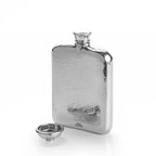 5oz (15cl) Pewter Hammered Hip Flask