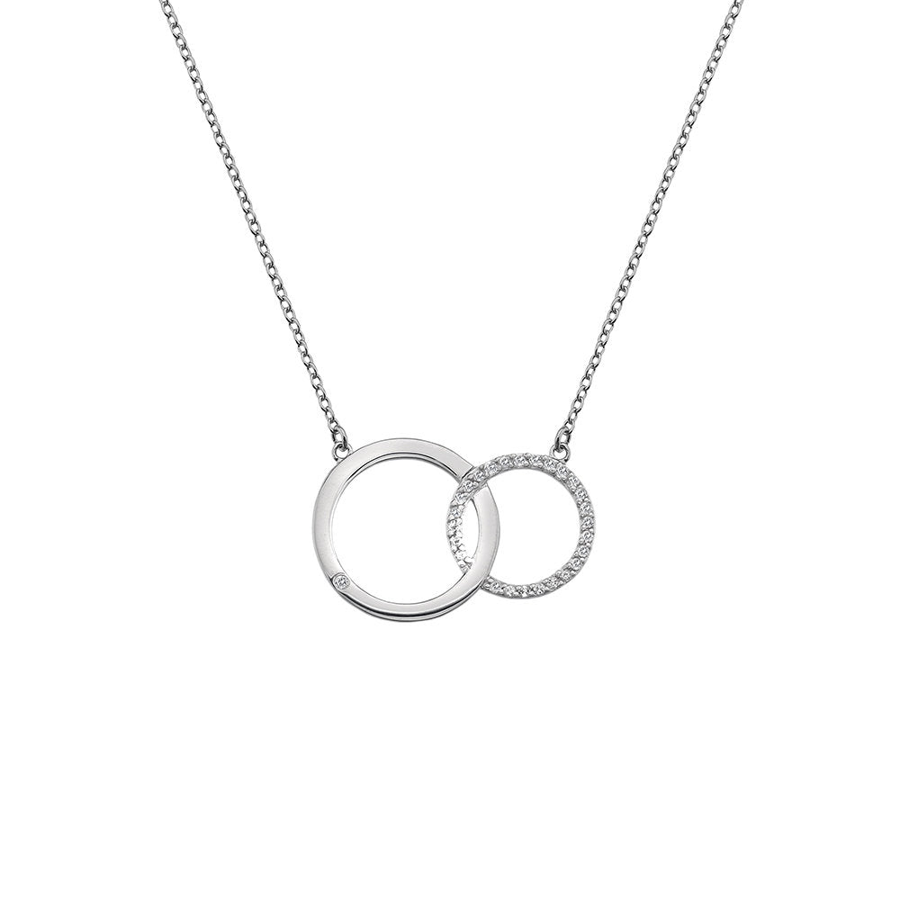 Hot Diamonds Striking Circle Necklace