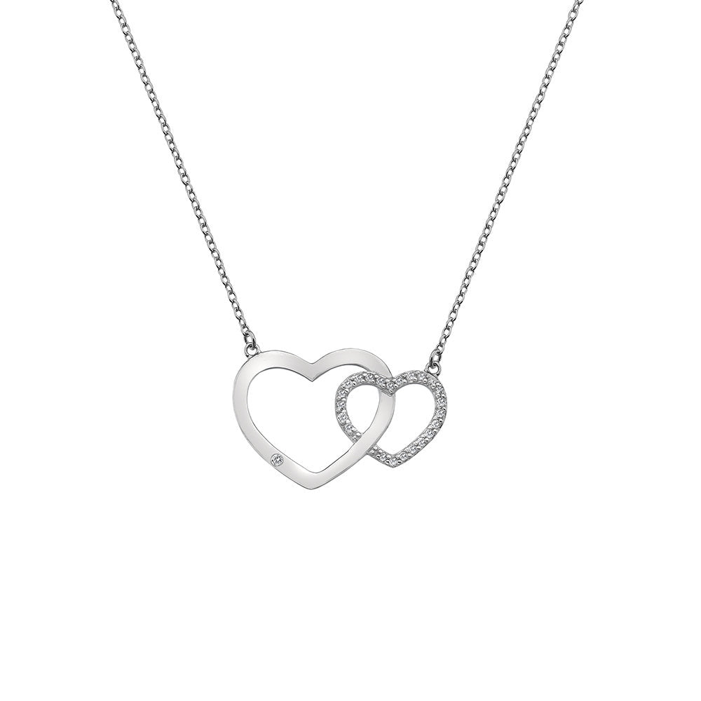 Hot Diamonds Striking Heart Necklace