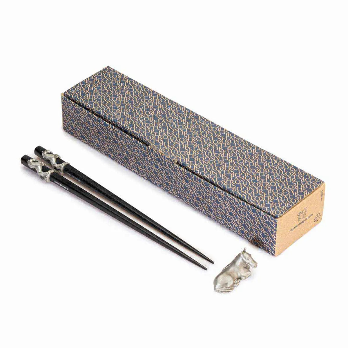 2026 Year of the Horse Pewter Chopstick Rest Set (Set of 2)