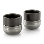 Sense Pewter & Ceramic Teacup Pair